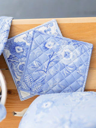 Blue Skies Patchwork Potholder Set of 2