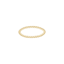 Ring- Gold Beaded Size 7 1.5mm