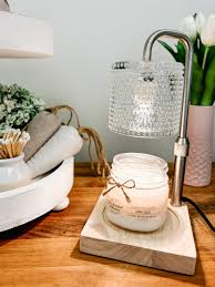 Hobnail Candle Warmer Lamp Silver