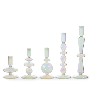 Iridescent Candle Holders 3.5"x 12