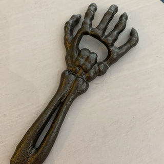 Skeleton Hand Bottle Opener Cast Iron