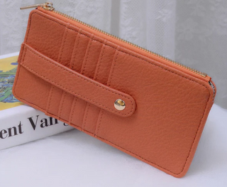 Saige Slim Cardholder Wallet - Burnt Orange