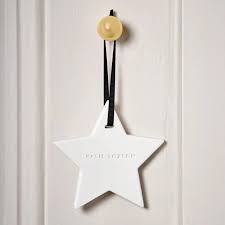 Ceramic Star Hanging Diffuser - Festive - Cinnamon and Nutmeg