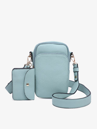 M2080-SF Parker 3comp Crossbody w/ pouch - Sea Foam