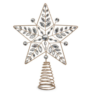 Jeweled Star Tree Topper 12"