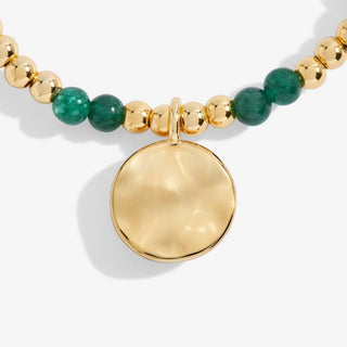 A Little "May Birthstone Gold Bracelet