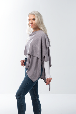 Neutral Bordeaux Cardi Wrap