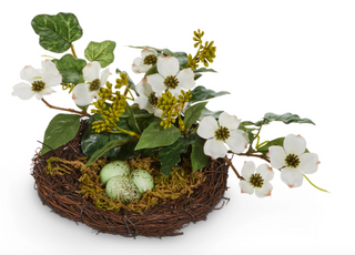 Nest with Dogwood - 11"