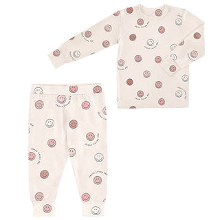 2PC Jesus Luv Me Pink 6-12mo