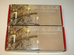 Clip-On Lighted Candles w/ Remote 4" set