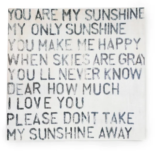 8x8 You Are My Sunshine Art Poster