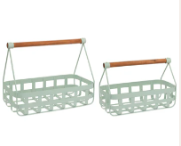 Sage Gathering Baskets Lg