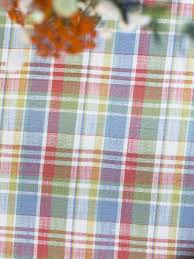 Sunwashed Plaid Round Tablecloth