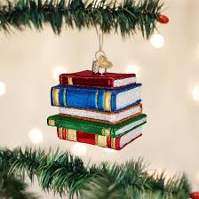 32112 Stack Of Books Orn
