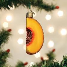 28132 Peach Slice Orn