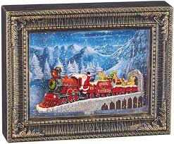 Santa Express Lighted Water Picture Frame 10Ó