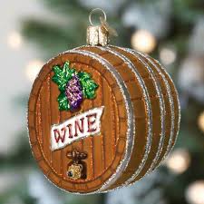 32076 Wine Barrel Ornament
