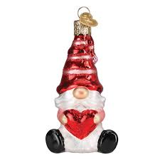 24234 Valentine Gnome Ornament - OWC