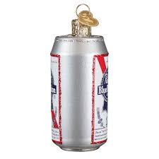 32721 Pabst Blue Ribbon Beer Can Ornament - OWC