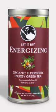 Skinny Silver Tea Tin - Organic Elderberry Energy Fruit