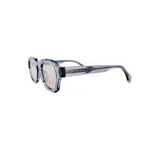 Blocky Square Retro Sunglasses Slate Blue