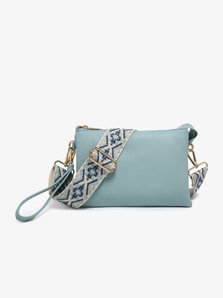 M2056-BBL Izzy Crossbody w/ Guitar Strap - Baby Blue