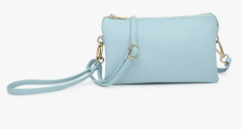 M013-ICEBL Riley Crossbody - Ice Blue