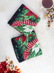 Christmas Cottage Tea Towel Navy