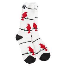 75063 WorldÕs Softest Cozy Crew OS Cardinal Socks