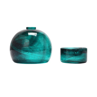 Glass Tealight Holder/Vase w/ Cloche