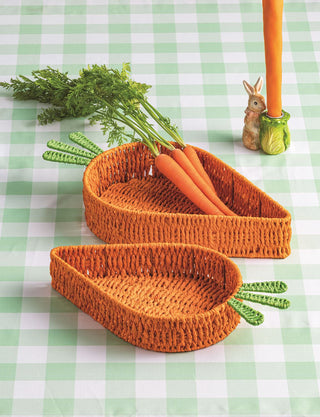 Woven Carrot Tray Set