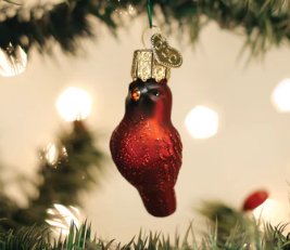 85750 Mini Red Cardinal Ornament - OWC