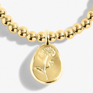 A Little "April" Daisy Bracelet Gold
