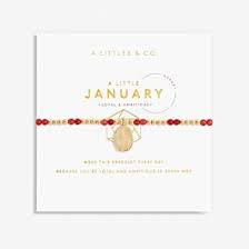 A Little "January" Garnet Birthstone Bracelet