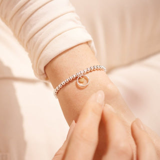 A Little "Lucky to Have a Mom Like You" Gold Bracelet