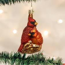 16045 Pair Of Cardinals Ornament Orn