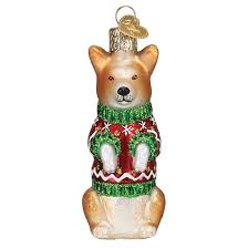 32145 Christmas Corgi ORN