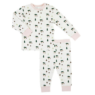 Xmas 2Piece long sleeve PJ Set - Pink