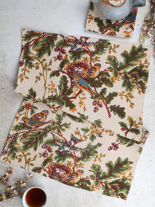 Whispering Oaks Tea Towel Antique