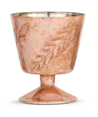 4.25" Antique Rose Footed Vase