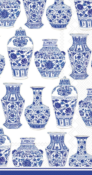 Blue And White Urns Guest Napkins