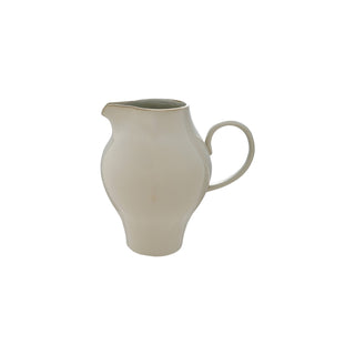 4 Quart Stoneware Vintage Reproduction Pitcher, White