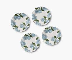 Hydrangea Melamine Dessert Plate