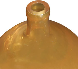 Mustard Glass Vase 12.5Ó df3516