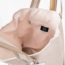 Ruby Raffia Tote Bag Black