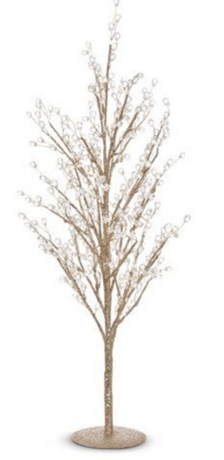 3817613 20" Glitter Tree W/ Jewels
