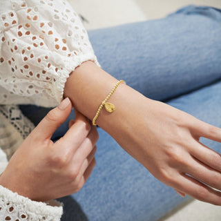 A Little Birth Flower "March" Daffodil Bracelet Gold