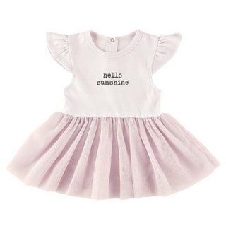 Hello Sunshine Short Sleeve Tutu Dress