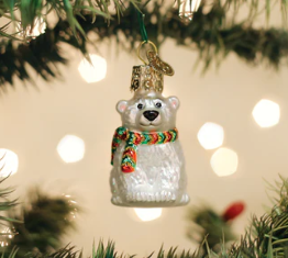 85253 Mini Polar Bear Ornament - OWC