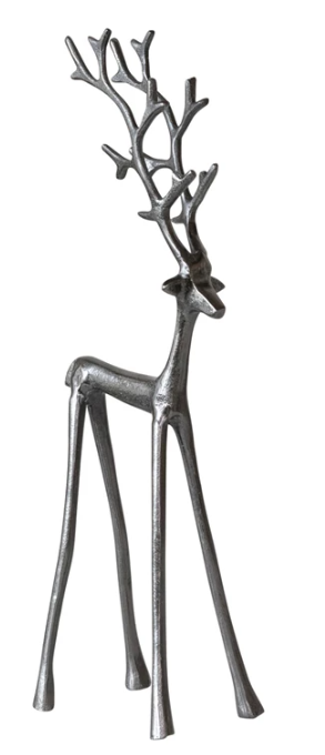 Aluminum Reindeer, Gunmetal Finish